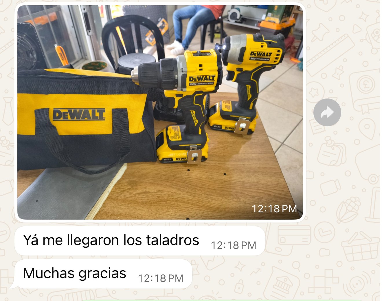 Cliente Satisfecho – Taladros DeWalt
